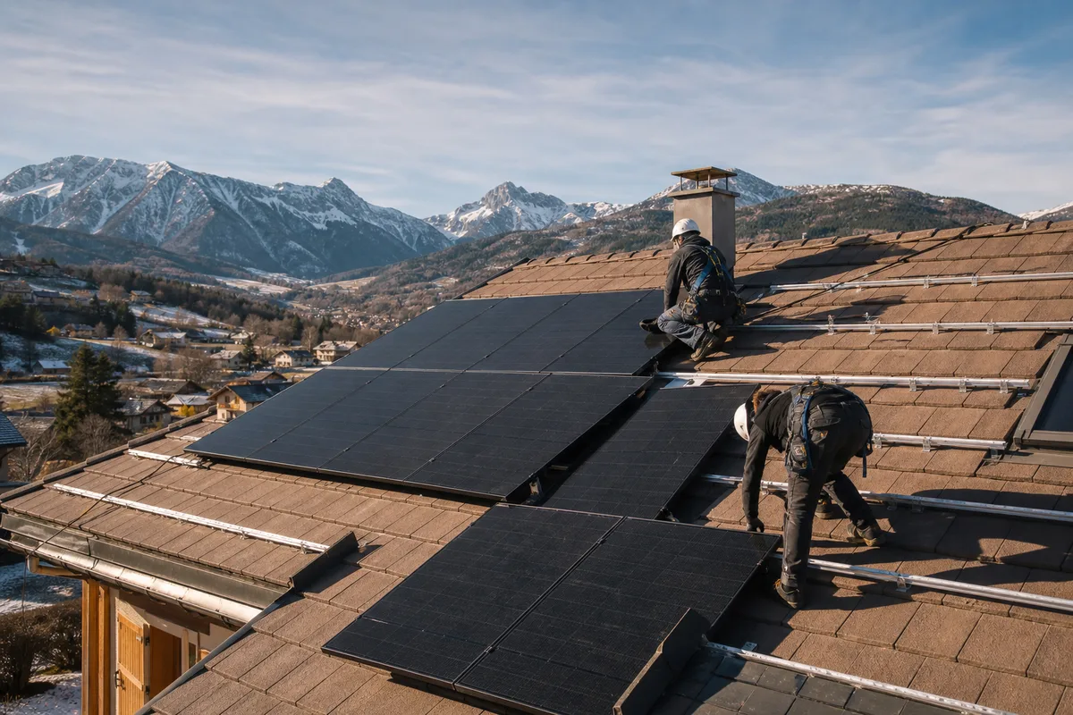 Installation de panneaux photovoltaïques